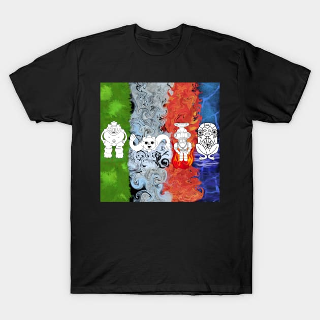 The elements 4 T-Shirt by Orchid's Art